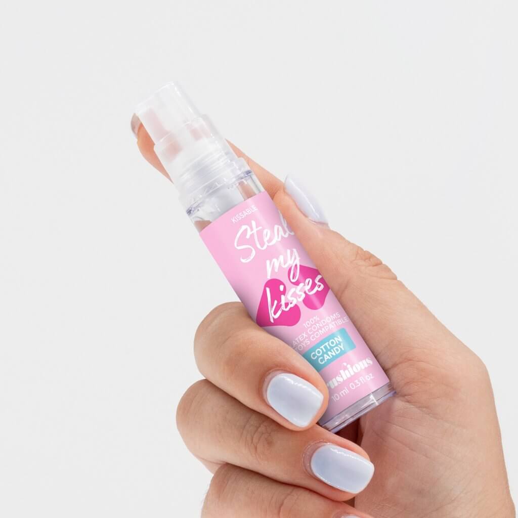 CRUSHIOUS - GEL LUBRICANTE STEAL MY KISSES DE SABOR ALGODÓN DE AZÚCAR 10ML