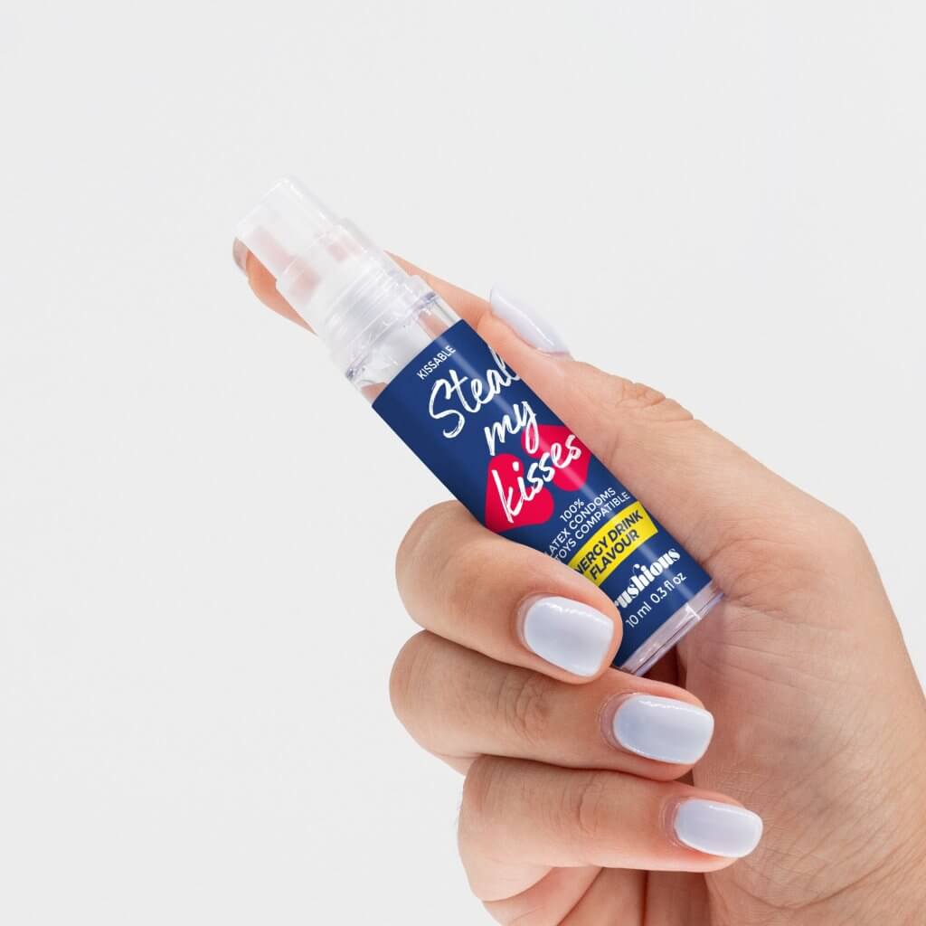CRUSHIOUS - GEL LUBRICANTE STEAL MY KISSES DE SABOR BEBIDA ENERGÉTICA 10ML