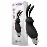 LATETOBED - HOPYE BALA VIBRADORA CONEJITO SILICONA NEGRO
