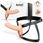 ACTION - ARNES STRAP-ON CON DILDO HUECO SILICONA PREMIUM TALLA S