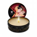 SHUNGA – MINI CARESS BY CANDELIGHT VELA MASAJE FRESAS CON CHAMPAN 30 ML