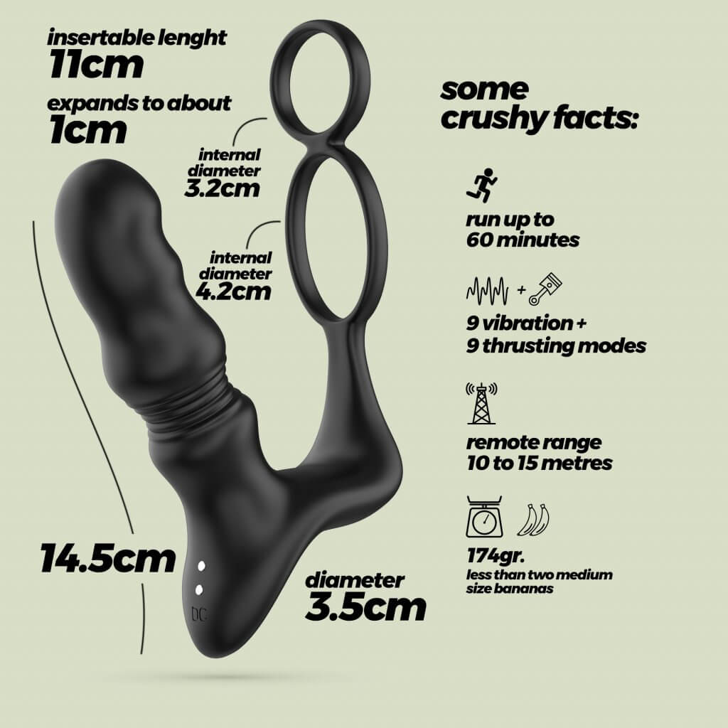CRUSHIOUS - VIBRADOR DE PRÓSTATA CON MANDO A DISTANCIA CRIXUS - Imagen 2