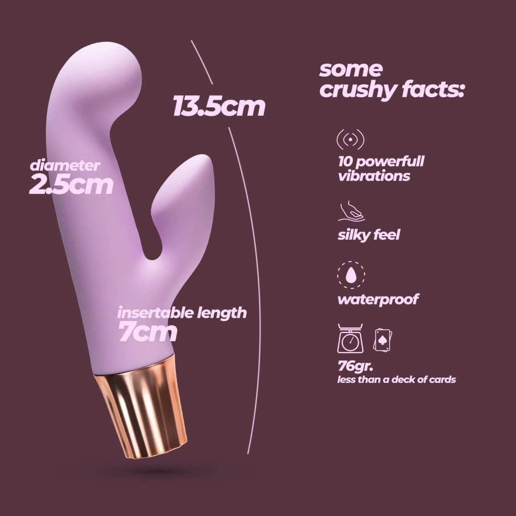 CRUSHIOUS - MINI VIBRADOR MELLOW CONY LAVANDA - Imagen 2