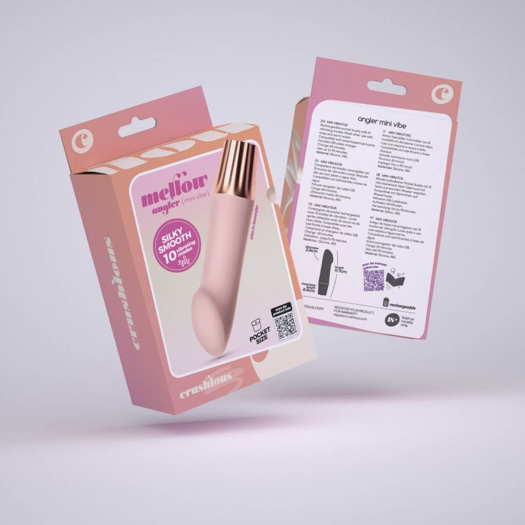 CRUSHIOUS - MINI VIBRADOR MELLOW ANGLER ROSA - Imagen 2