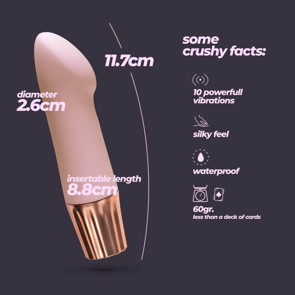 CRUSHIOUS - MINI VIBRADOR MELLOW ANGLER ROSA - Imagen 3