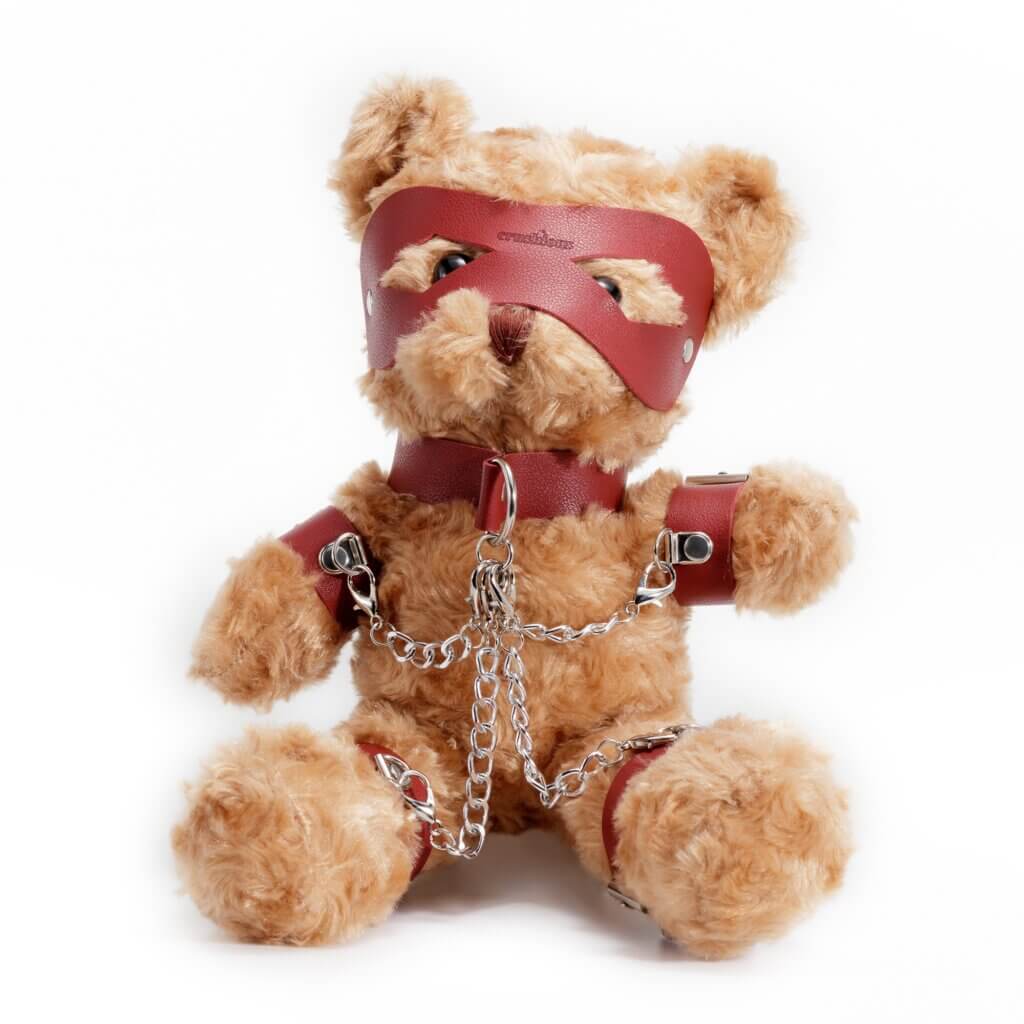 CRUSHIOUS - OSO TEDDY BONDAGE CRUSHITO ROJO 31CM