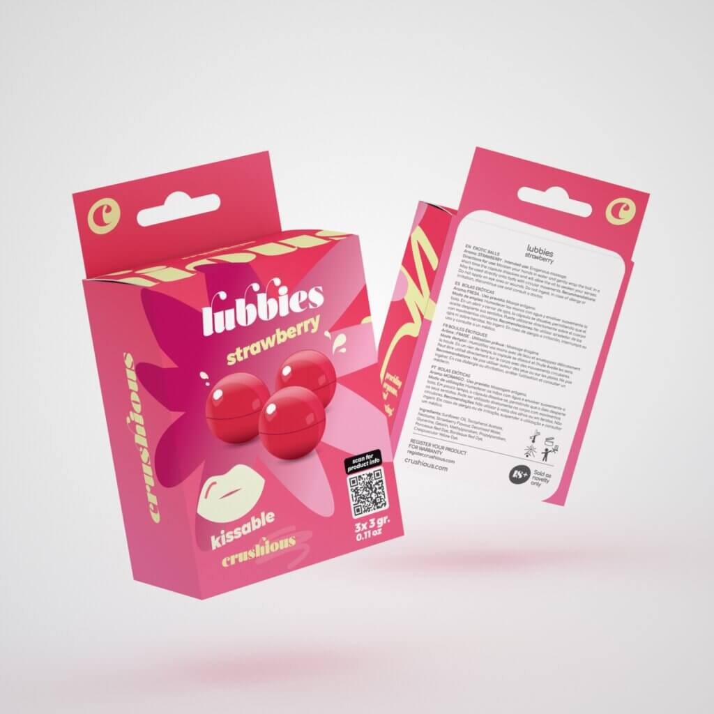 CRUSHIOUS - LUBBIES BOLAS DE ACEITE BESABLES FRESA - Imagen 2