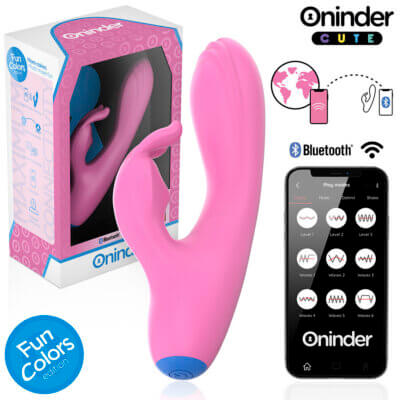 ONINDER CUTE - LOVE BUNNY VIBRADOR PUNTO G Y CLITORIS - APP MUNDIAL GRATUITA