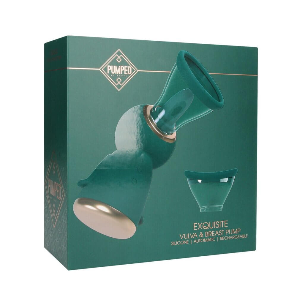 PUMPED - BOMBA PARA LA VULVA Y EL PECHO EXQUISITE FOREST GREEN