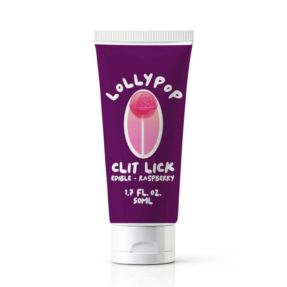 PHARMQUESTS - GEL DE SEXO ORAL CON SABOR A FRAMBUESA LOLLYPOP CLIT LICK 50 ML
