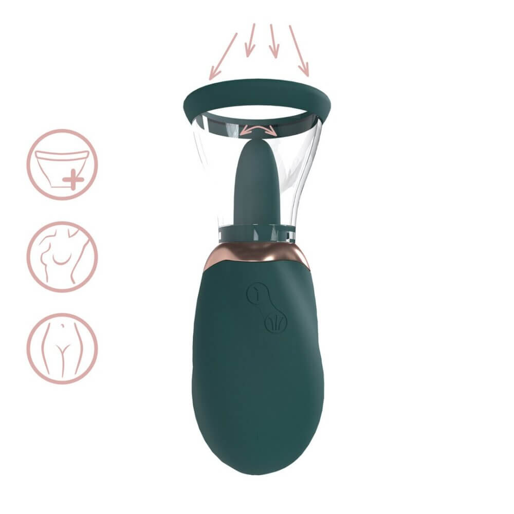 PUMPED - BOMBA PARA VULVA Y SENOS BOOST FOREST GREEN - Imagen 2
