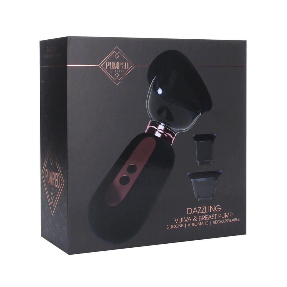 PUMPED - BOMBA PARA VULVA Y SENOS DAZZLING NEGRA