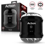 ACTION - THOR MASTURBADOR CON VIBRACIÓN DOBLE ORIFICIO