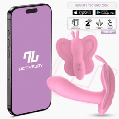 INTOYOU APP SERIES - WINGY ESTIMULADOR MARIPOSA CON APP ROSA