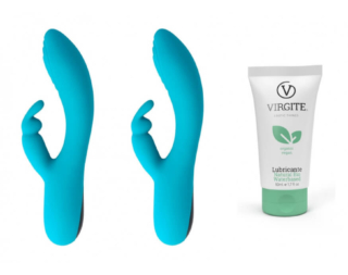 2-vibradores-tapping-recargable-v9-azul-1-lubricante-base-agua-organico-50-ml