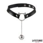 LATETOBED BDSM LINE - CHOCKER ARO CON OREJITAS Y CASCABEL