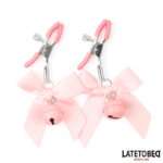 LATETOBED BDSM LINE - PINZAS PARA PEZONES CON CASCABEL