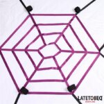 LATETOBED BDSM LINE - SET DE ATADURAS PARA LA CAMA EN TELA DE ARAÑA