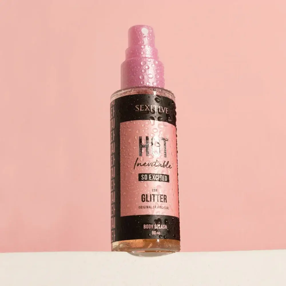SEXITIVE - BODY SPLASH HOT INEVITABLE SO EXCITED CON GLITTER 60ML