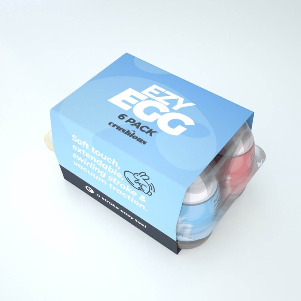CRUSHIOUS - CAJA DE 6 HUEVOS MASTURBADORES EZY EGG - Imagen 2