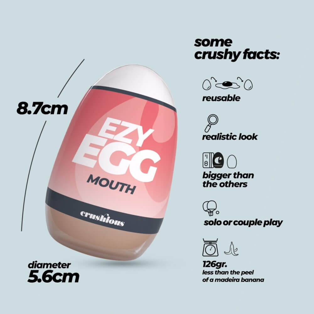 CRUSHIOUS - HUEVO MASTURBADOR EZY EGG ORAL - Imagen 3