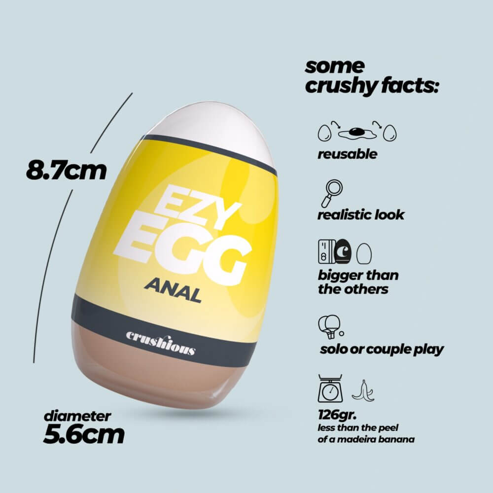 CRUSHIOUS - HUEVO MASTURBADOR EZY EGG ANAL - Imagen 2
