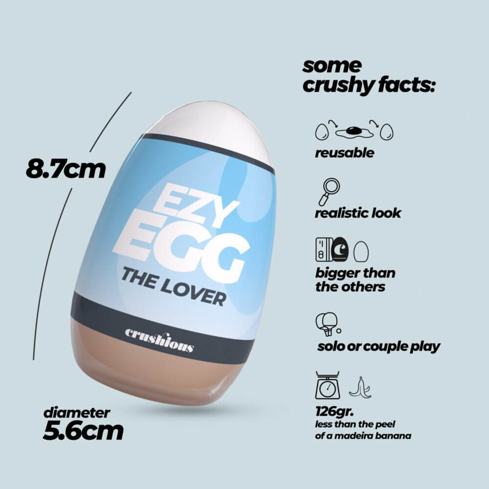 CRUSHIOUS - HUEVO MASTURBADOR EZY EGG THE LOVER - Imagen 3