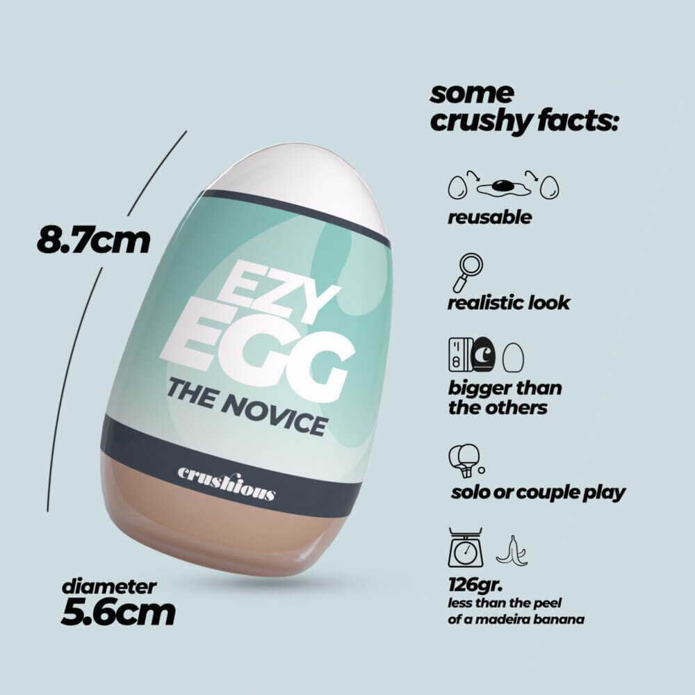 CRUSHIOUS - HUEVO MASTURBADOR EZY EGG THE NOVICE - Imagen 2