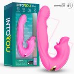 INTOYOU APP SERIES - BIMBY VIBRADOR CON MORDISQUEO Y LENGUA DOBLE TAPPING CON APP
