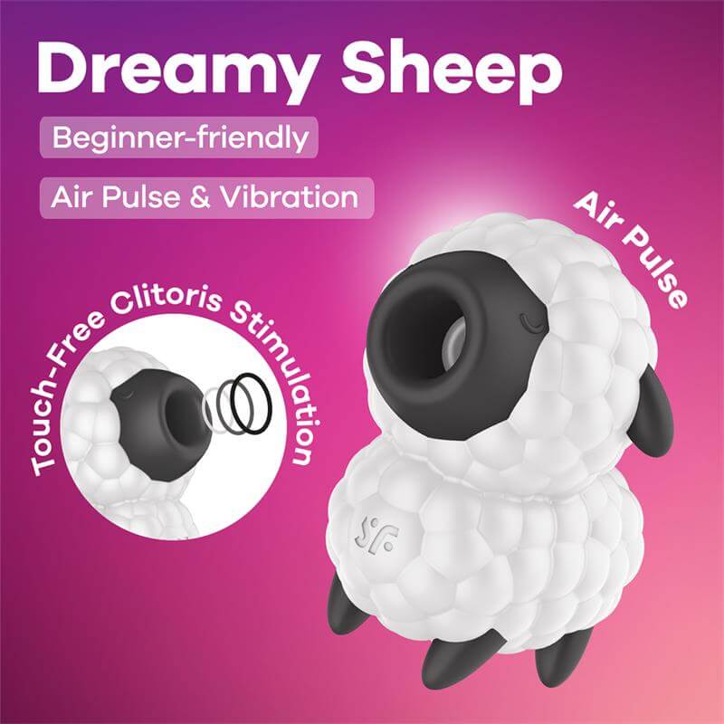 SATISFYER - DREAMY SHEEP SUCCIONADOR CON VIBRACIÓN