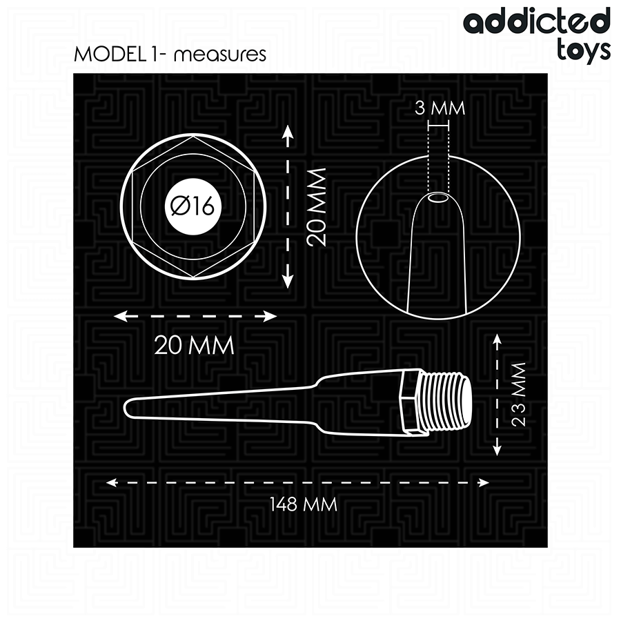 ADDICTED TOYS - LIMPIADOR ANAL CON ADAPTADOR UNIVERSAL MODELO 1 - Imagen 2