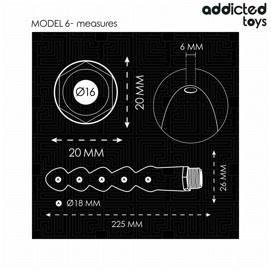 ADDICTED TOYS - LIMPIADOR ANAL CON ADAPTADOR UNIVERSAL MODELO 6 - Imagen 2