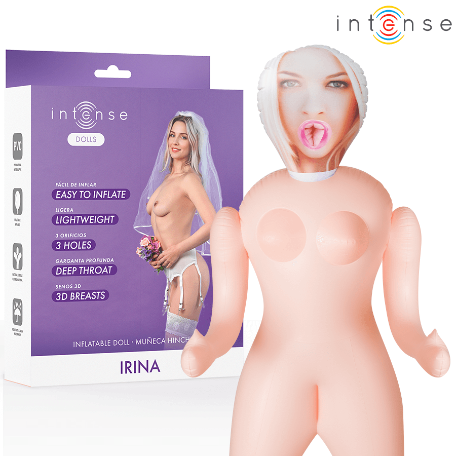 INTENSE DOLLS - IRINA MUÑECA HINCHABLE CON TRES ORIFICIOS 1 INTENSE DOLLS - IRINA MUÑECA HINCHABLE CON TRES ORIFICIOS