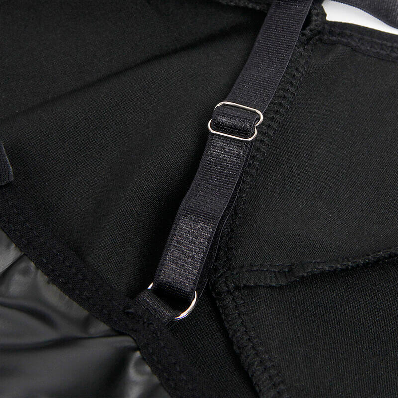 SUBBLIME - 955373 VESTIDO CON TIRANTES DE CUERO NEGRO 2 SUBBLIME - 955373 VESTIDO CON TIRANTES DE CUERO NEGRO - Imagen 2