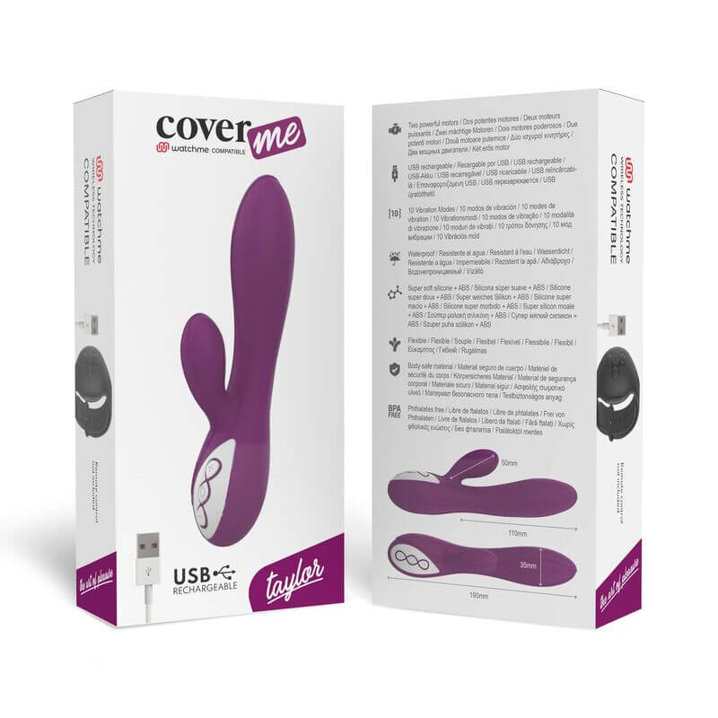 COVERME - TAYLOR VIBRADOR + MANDO CONTROL REMOTO WATCHME - Imagen 2