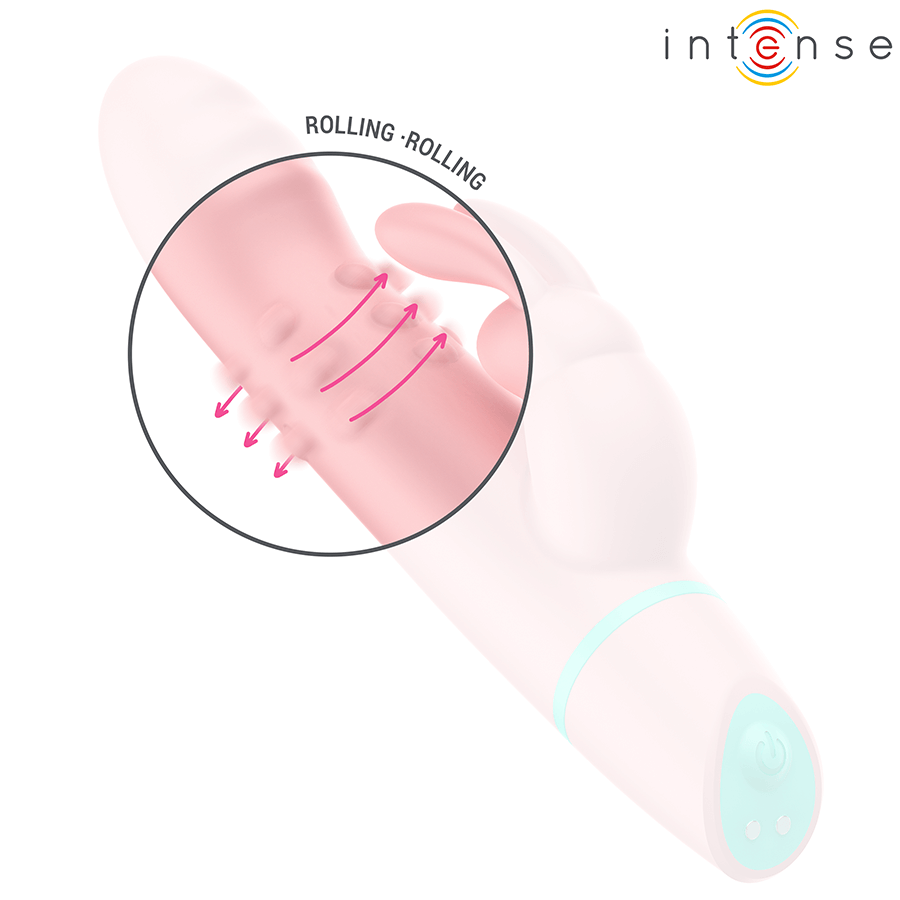 INTENSE - ALVIN ESTIMULADOR RABBIT & VIBRADOR ROLLING + OSCILANTE - Imagen 2