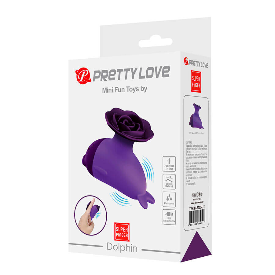 PRETTY LOVE - DOLPHIN MINI VIBRADOR CON SUJECIÓN - Imagen 4