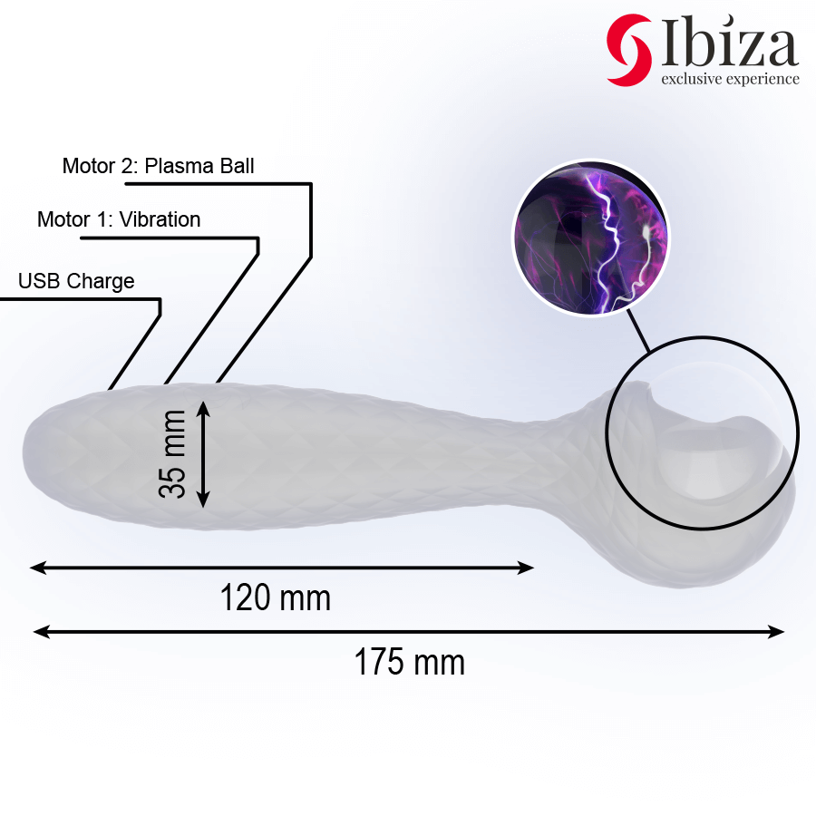 IBIZA - VIBRADOR Y ESTIMULADOR ESFERA DE PLASMA - Imagen 2