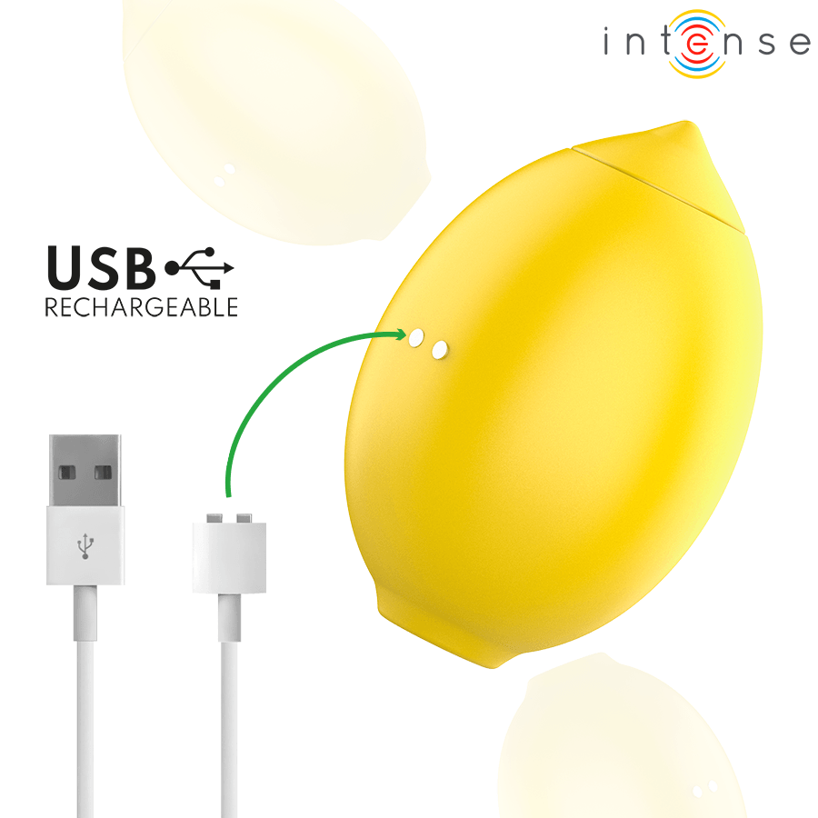 INTENSE - MONI ESTIMULADOR SUCCIONADOR DE CLÍTORIS LIMÓN - Imagen 5