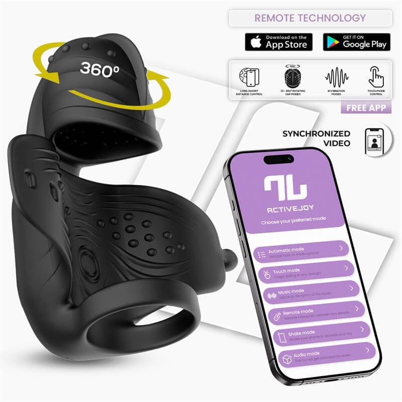 INTOYOU APP SERIES - ZONTE MASTURBADOR CON ROTACION Y VIBRACION CON APP - Imagen 2