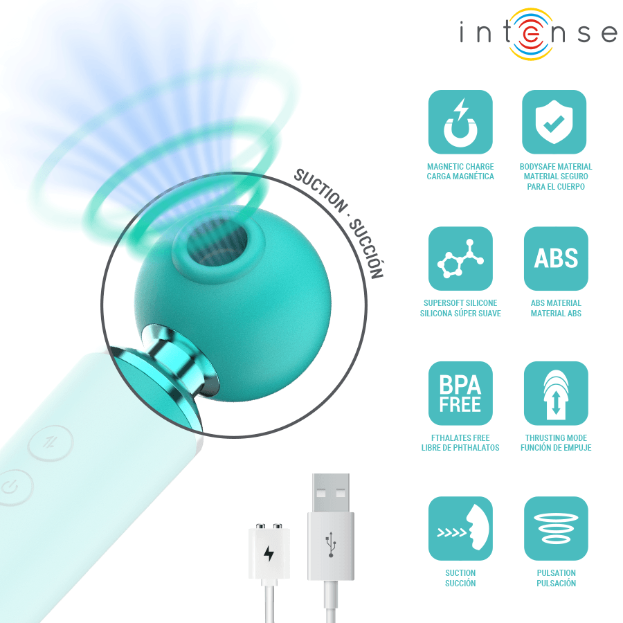 INTENSE - HAMBY ESTIMULADOR MULTIFUNCIÓN CON SUCCIÓN Y VIBRACIÓN - Imagen 3