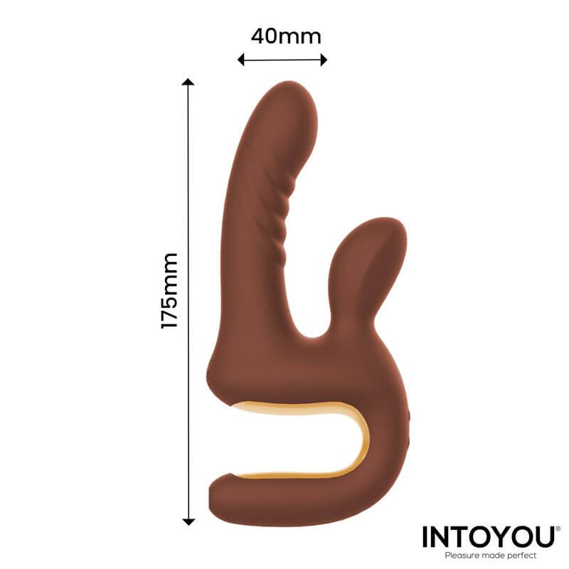 INTOYOU - MOCCA VIBRADOR CON THRUSTING Y MANGO ERGONOMICO - Imagen 4