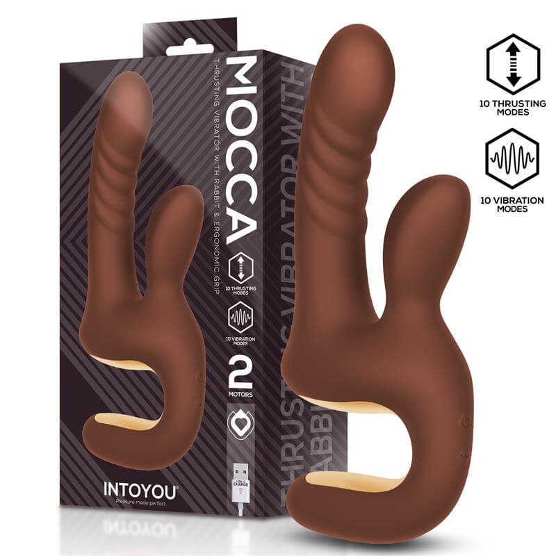 INTOYOU - MOCCA VIBRADOR CON THRUSTING Y MANGO ERGONOMICO