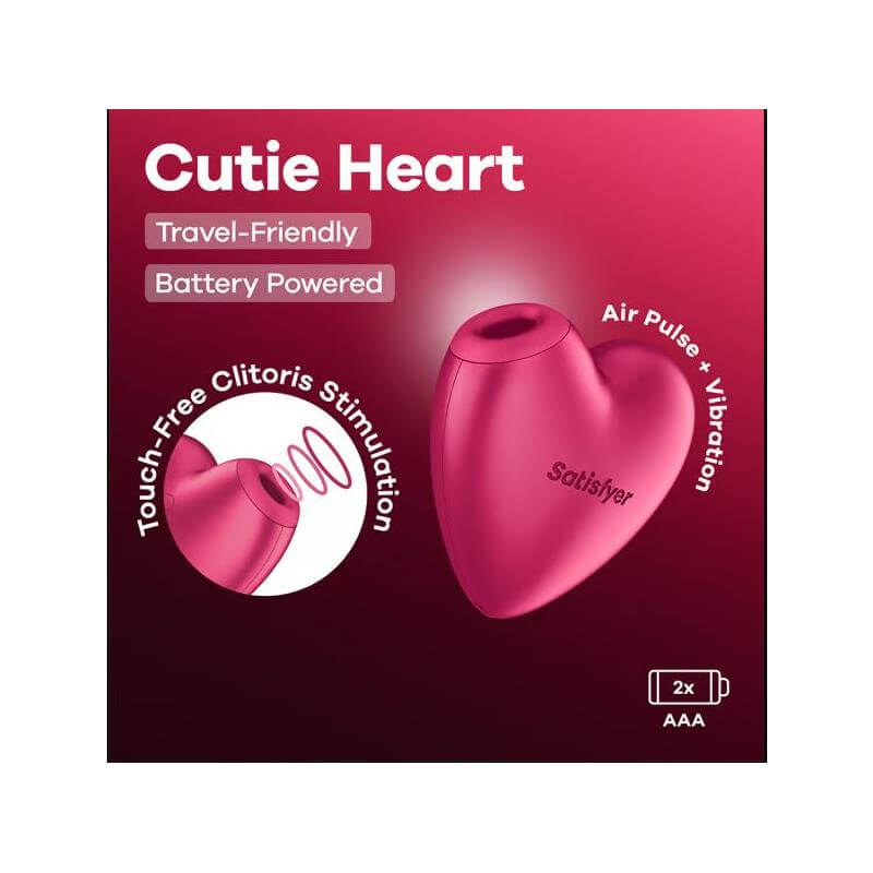 SATISFYER - CUTIE HEART SUCCIONADOR DE CLITORIS