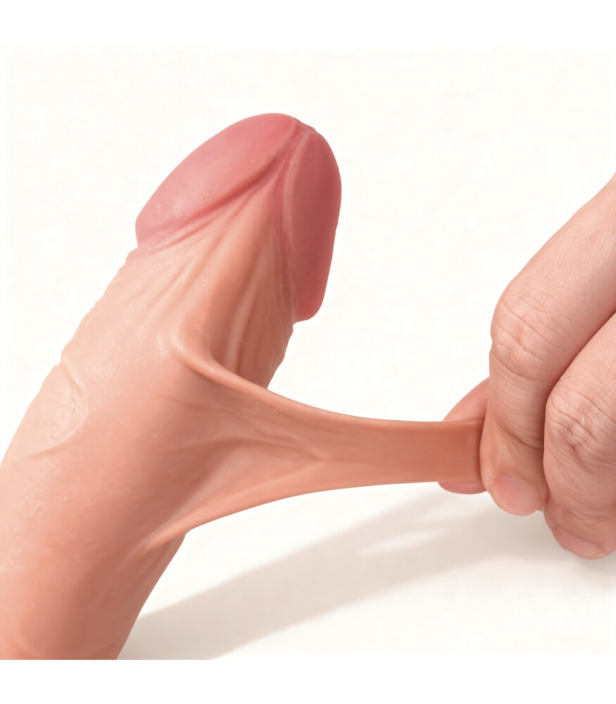 VIRGITE - REALISTIC DILDO SLIDING SKIN DUAL LAYER 26CM - Imagen 2