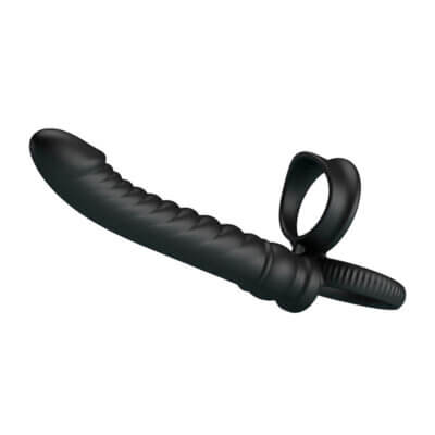 PRETTY LOVE - MERRITT VIBRADOR ANAL CON ANILLO Y VIBRACIÓN NEGRO