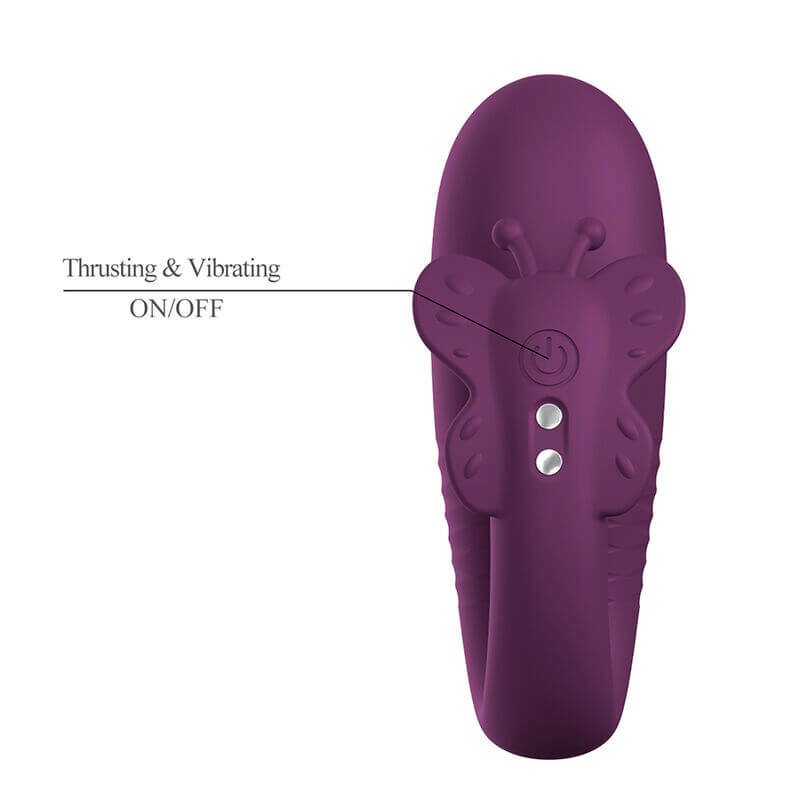 PRETTY LOVE - KLAY VIBRADOR HUEVO CON EMPUJE APP CONTROL MORADO - Imagen 3