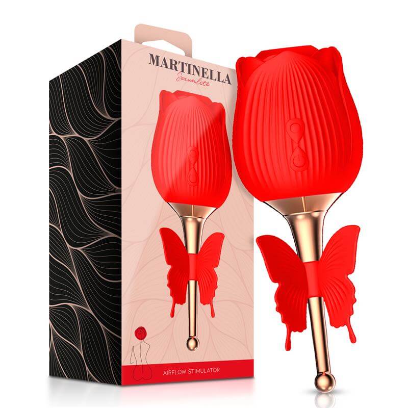 MARTINELLA - ROSA CON SUCCION Y MARIPOSA CON VIBRACION
