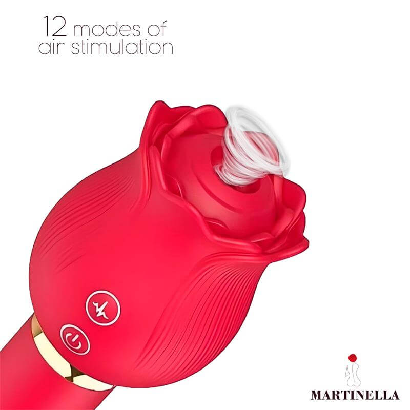 MARTINELLA - ROSA CON SUCCION Y VIBRADOR - Imagen 2