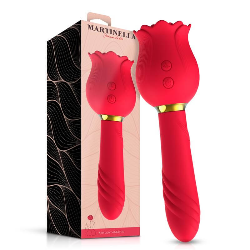 MARTINELLA - ROSA CON SUCCION Y VIBRADOR